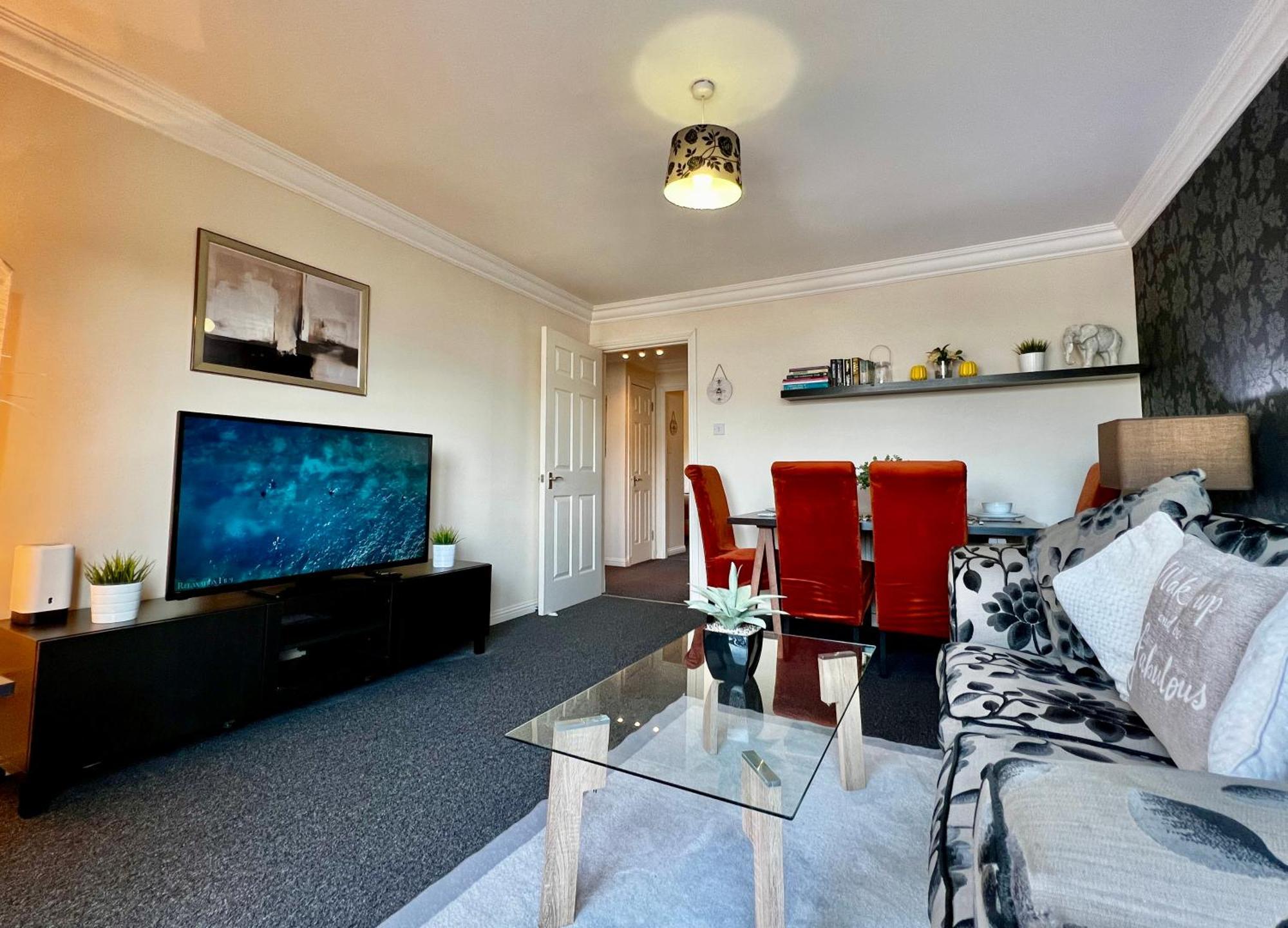 Apartment Stylish Modern Flat With Juliet Balcony & Parking Glasgow